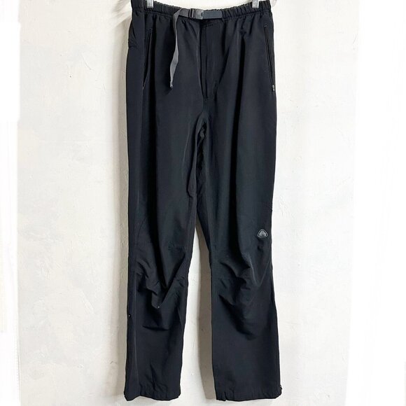 Vintage Nike ACG Nylon Black Pants Mens Large Hiking Outdoor Zipper Ankle Pocket - Picture 1 of 13
